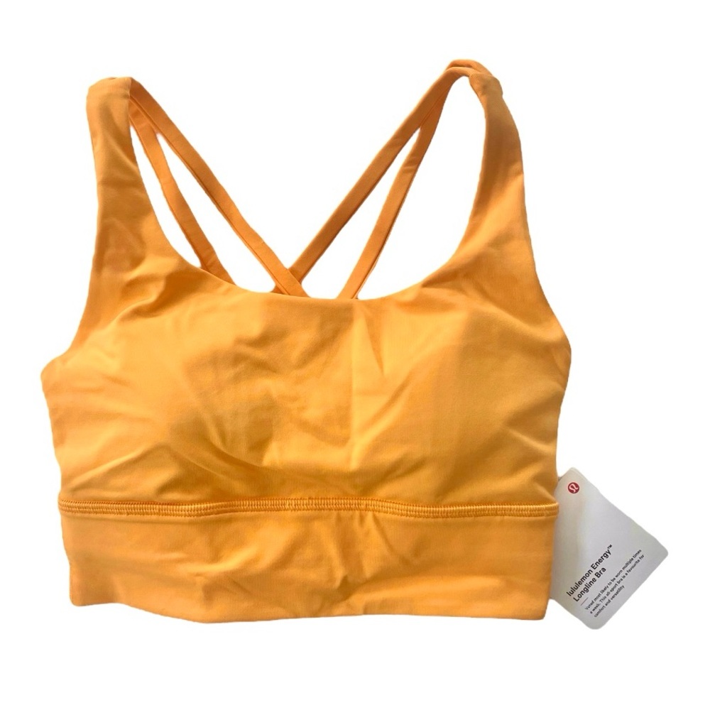 Lululemon Orange Sports Bra Size 2 NWT